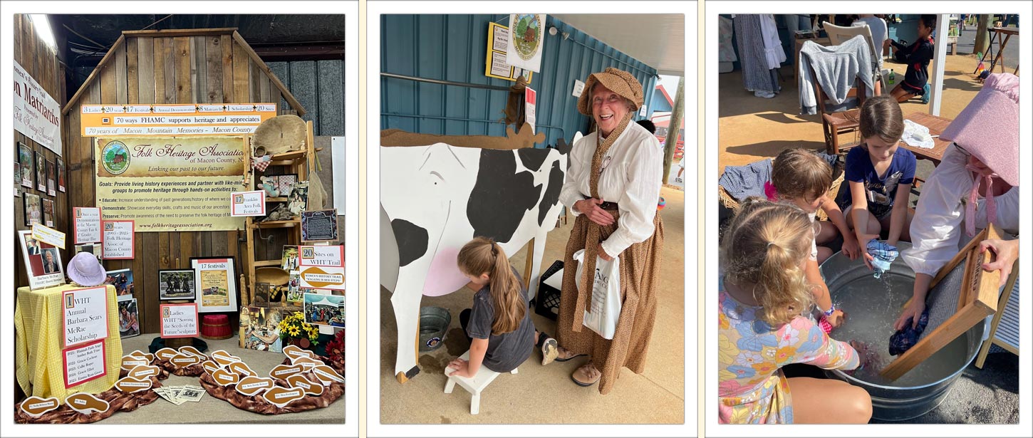 FHAMC Sharing Appalachian Heritage at the Macon County NC Fair
